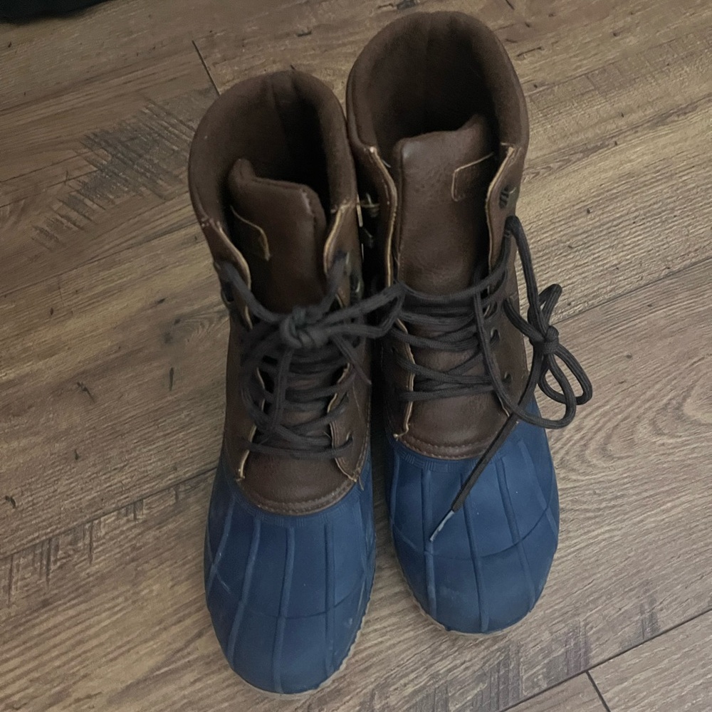 Women’s Brown and Blue Boots